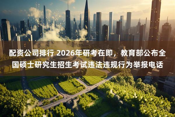 配资公司排行 2026年研考在即，教育部公布全国硕士研究生招生考试违法违规行为举报电话
